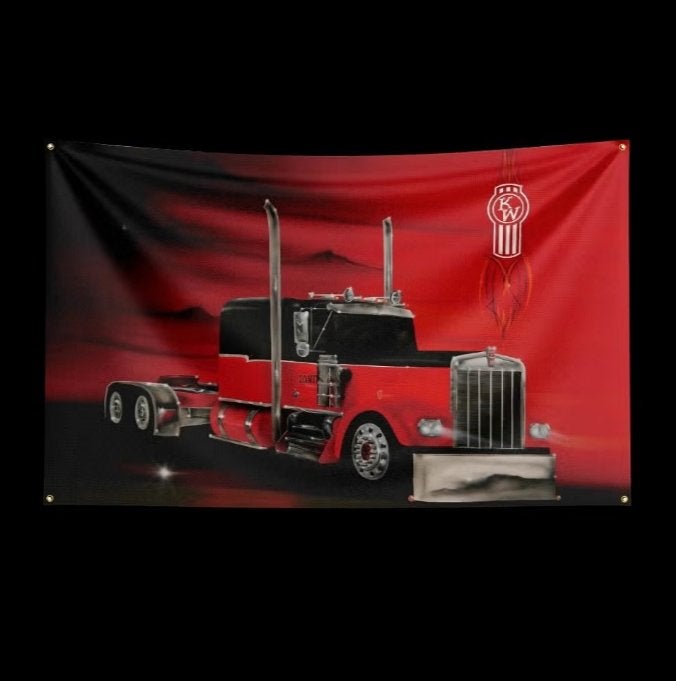 Grote vlaggen Kenworth (150x90cm), Divers, Drapeaux & Banderoles, Neuf, Enlèvement ou Envoi