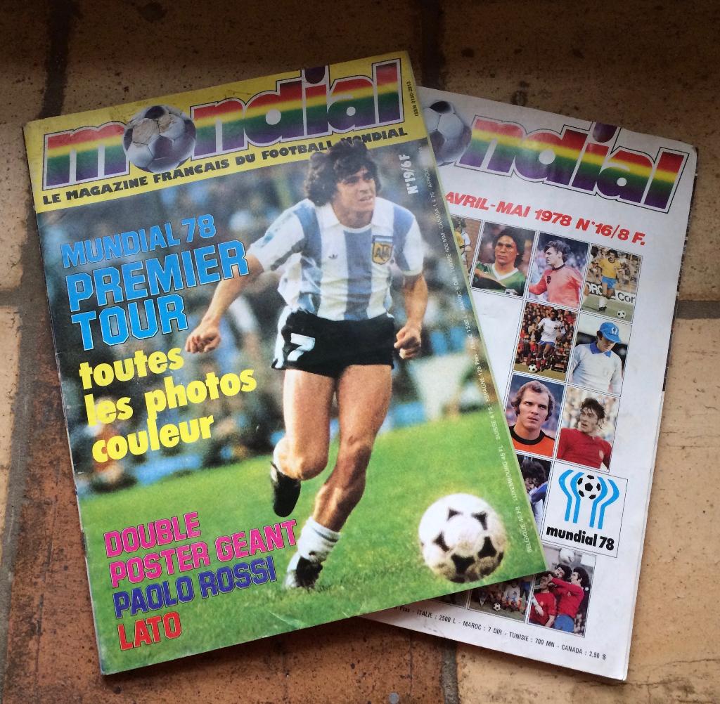 Vintage voetbaltijdschriften uit 1978, Ophalen of Verzenden, Gebruikt, Boek of Tijdschrift