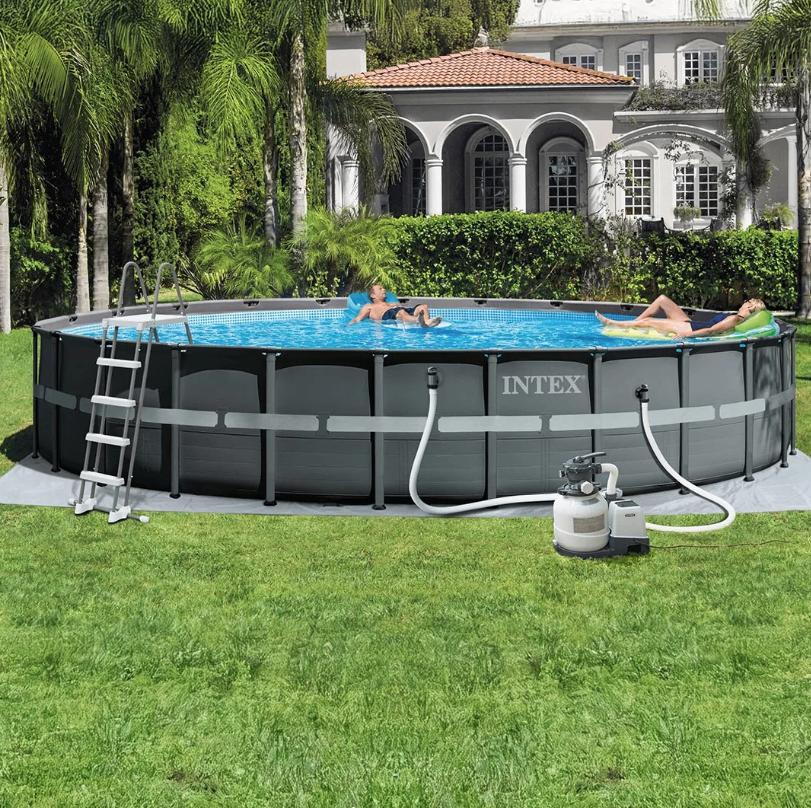 Zwembad Intex 7m30 diameter, Tuin en Terras, Zwembaden, Gebruikt, Opzetzwembad, 120 cm of meer, 400 cm of meer, 300 cm of meer