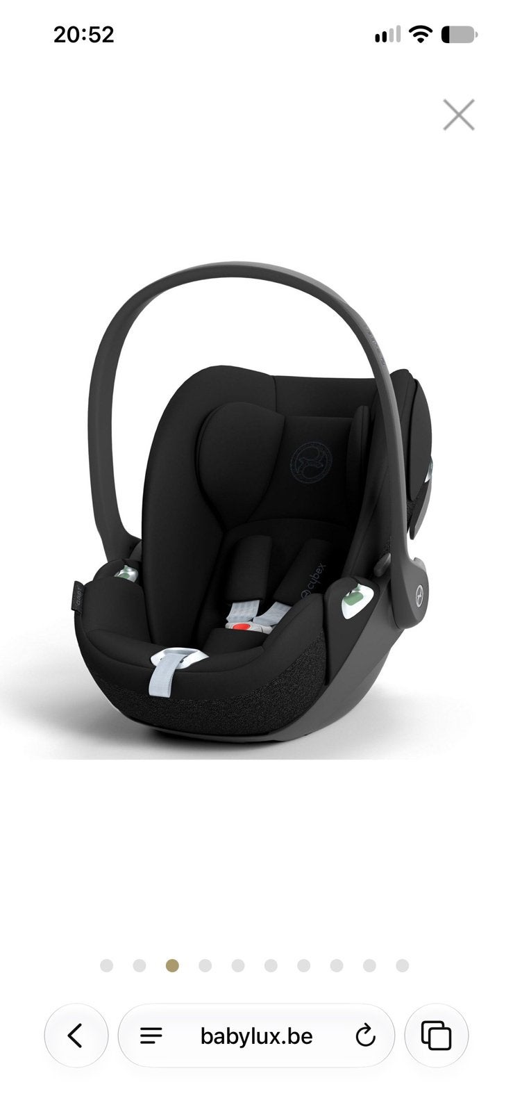 Poussette cybex priam gold + cosy cloud T i size + base T, Enlèvement, Utilisé
