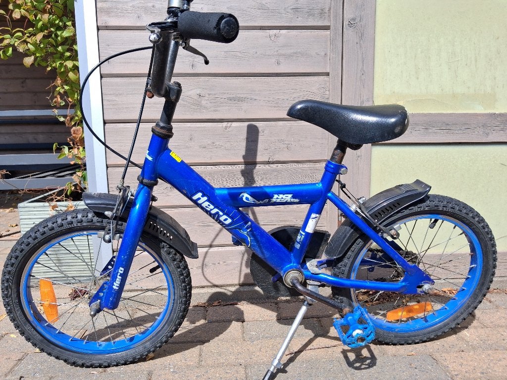 Kinderfiets 16 inch, Fietsen en Brommers, Ophalen, No fear, Schijfrem, 16 tot 20 inch