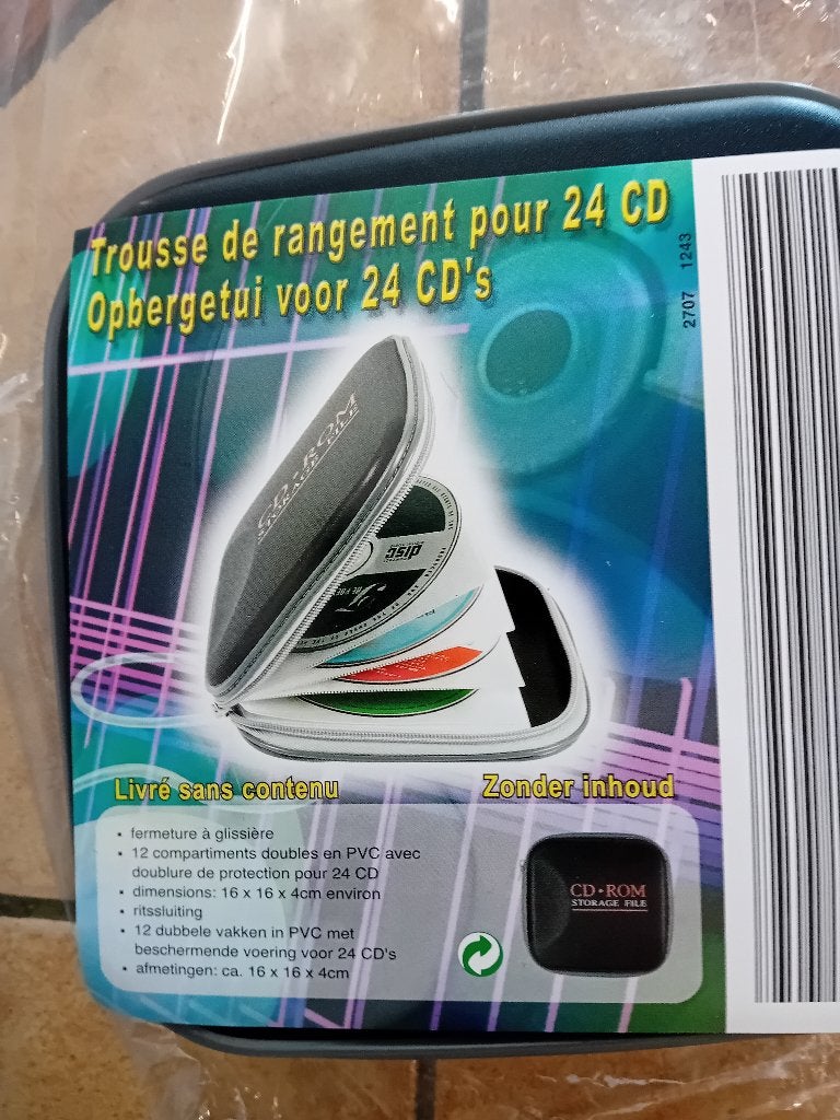 Opbergtui voor 24 CD´S, DVD´s, Ophalen, Nieuw in verpakking