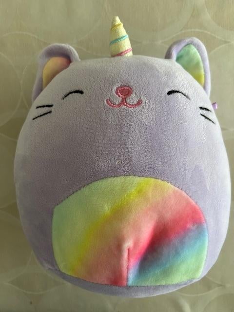Squishmallows 23 cm, Enlèvement ou Envoi, Chat, Violet, Comme neuf