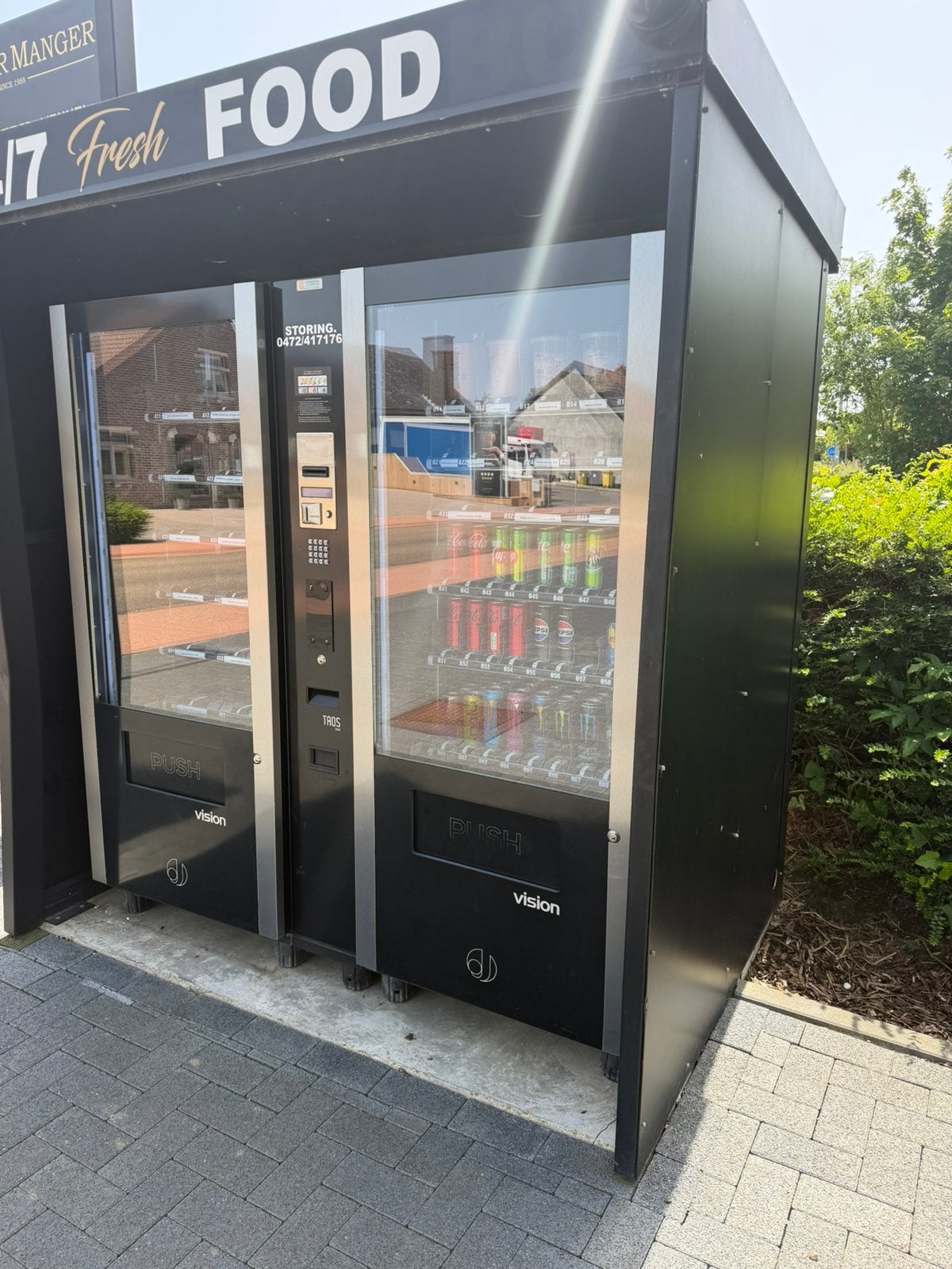 Jofemar vision vending verkoop automaat, Enlèvement