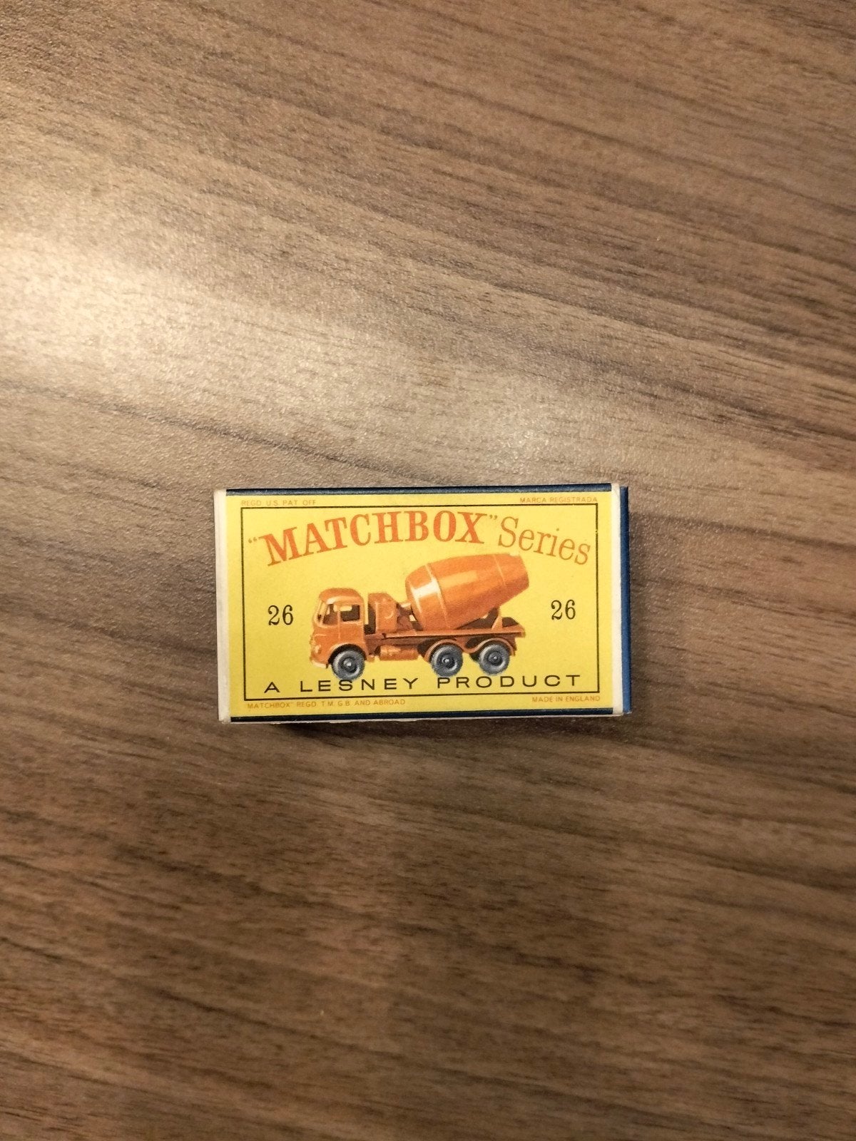 matchbox LEGE D-BOX nr28 Cement Lorry  Lesney.
prachtige M, Hobby en Vrije tijd, Ophalen of Verzenden, Lesney