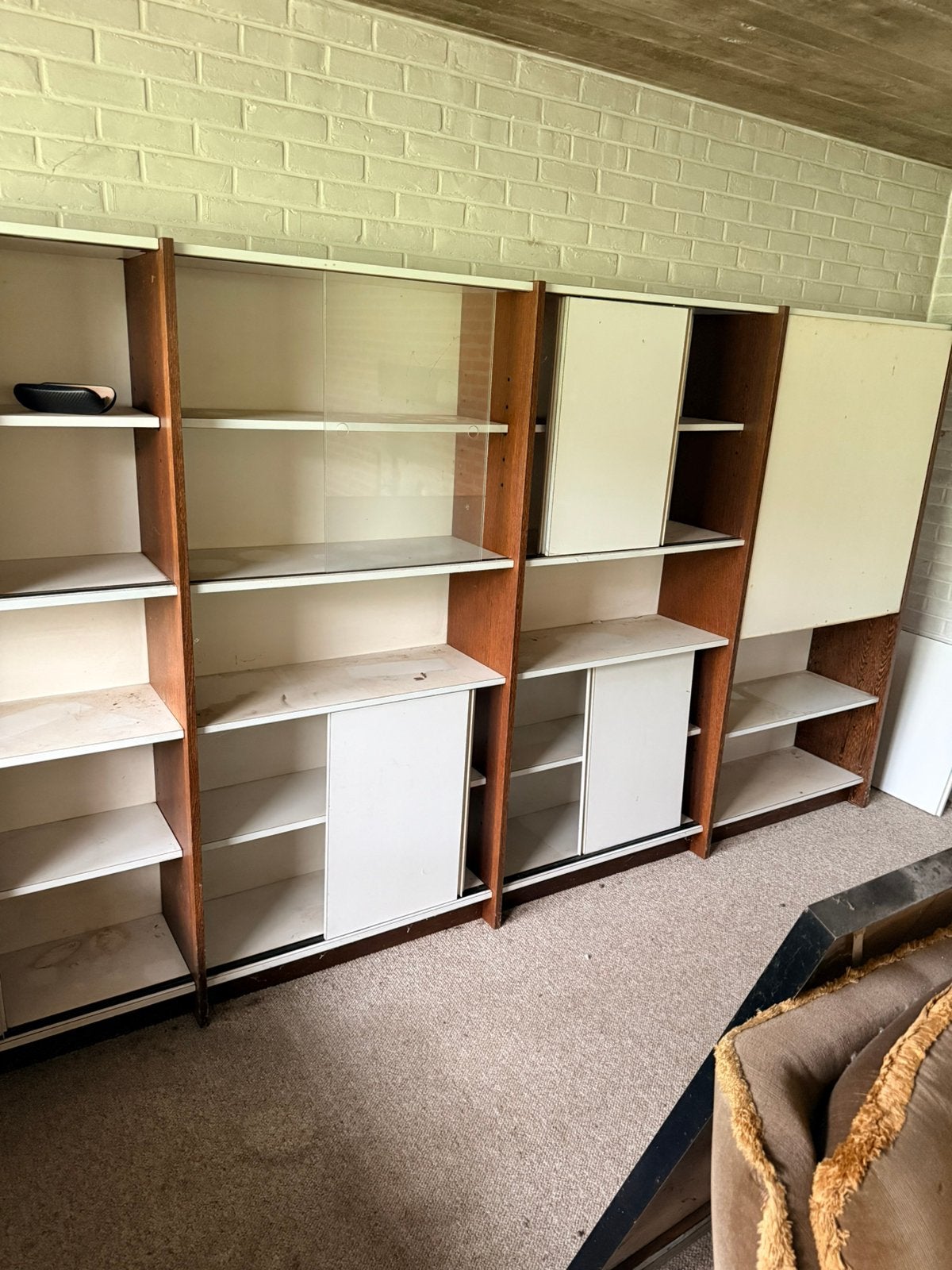 Vintage wandkast, Ophalen, Gebruikt, 300 cm of meer, Overige houtsoorten