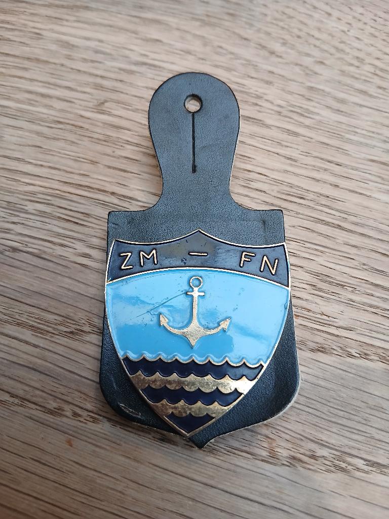 Breloque FN ZM personnel navigant, Collections, Enlèvement ou Envoi, Marine, Emblème ou Badge