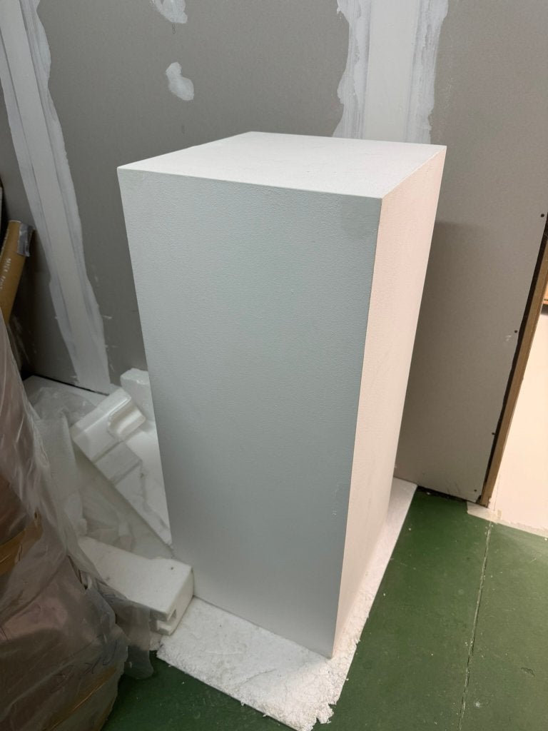 Socle blanc, Bois, Peint, 50 - 100 cm, Enlèvement