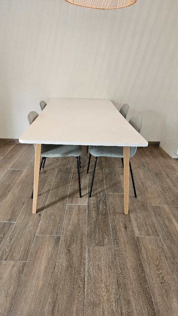 Tafel met 4 stoelen, Ophalen, Gebruikt, 50 tot 100 cm, Vijf personen of meer