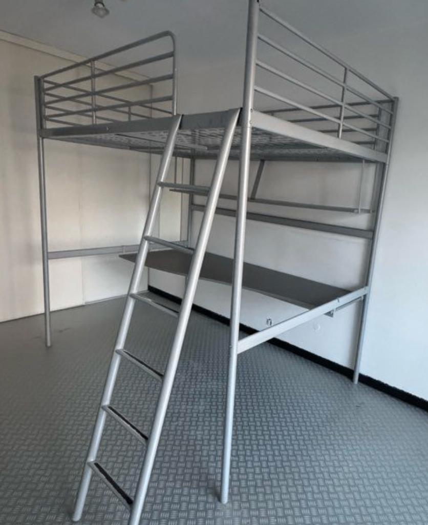 RARE lit mezzanine IKEA TROMSÖ bas plafond – 140cm matelas i, 140 cm, Enlèvement, Utilisé, Moins de 160 cm