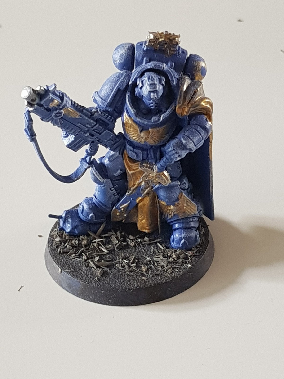 40k, space marines, primaris  captain, Hobby en Vrije tijd, Wargaming, Gebruikt, Figuurtje(s), Warhammer, Ophalen of Verzenden