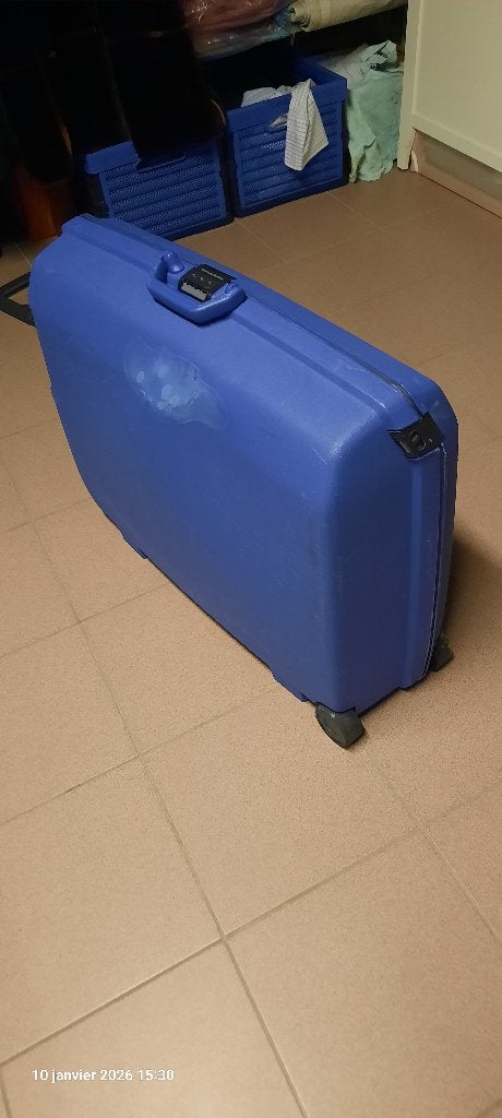koffer, Wieltjes, Hard kunststof, 45 tot 55 cm, Zo goed als nieuw