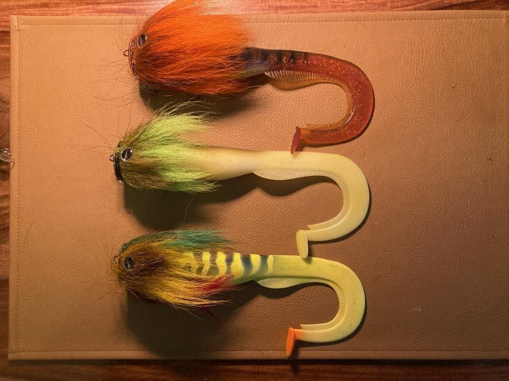 3 * VMC Moustache 40g + Gator Catfish 25cm, Ophalen of Verzenden, Zo goed als nieuw, Overige typen