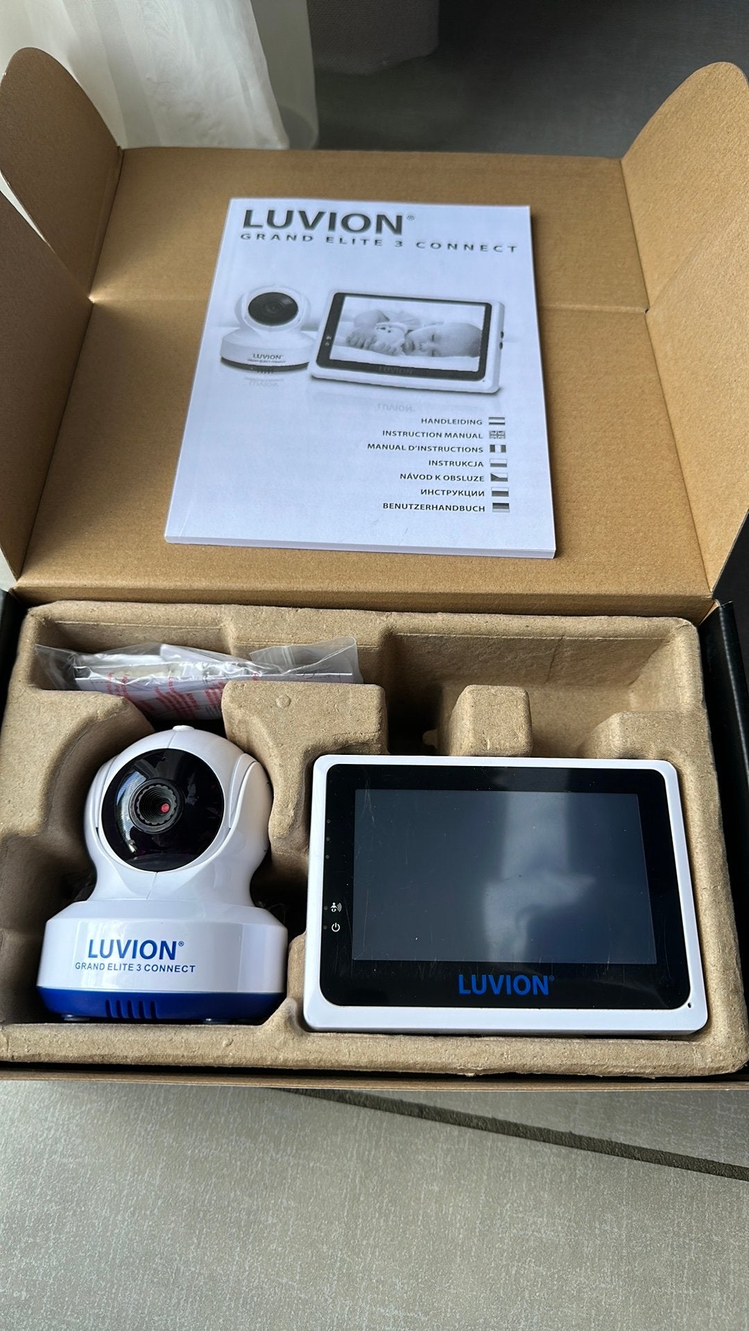 Luvion Grand Elite 3 Connect HD Wifi Babyfoon, Ophalen of Verzenden, Gebruikt, Camera