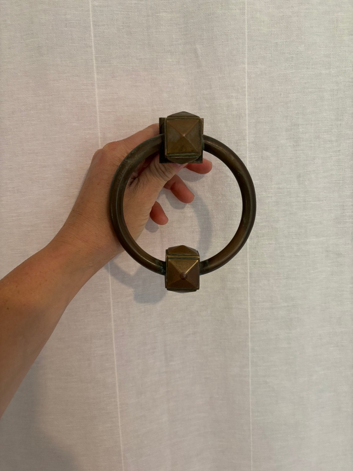 Meubelbeslag deur klopper messing brons, Ophalen, Zo goed als nieuw, Vintage