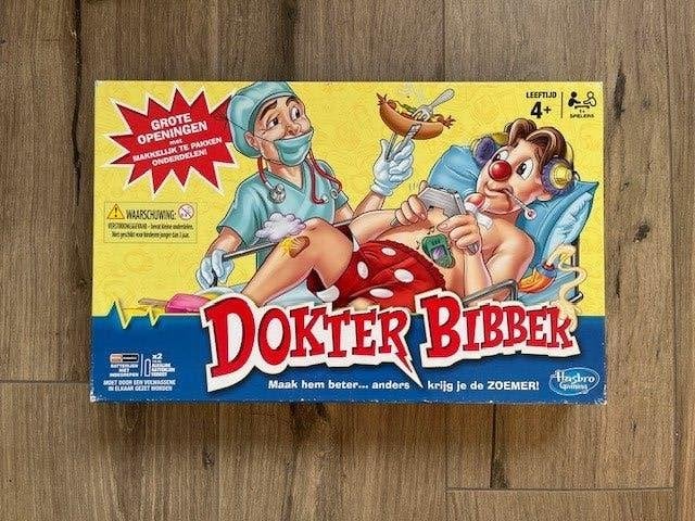 Gezelschapsspel, dokter Bibber, Een of twee spelers, Ophalen, Gebruikt, Hasbro gaming