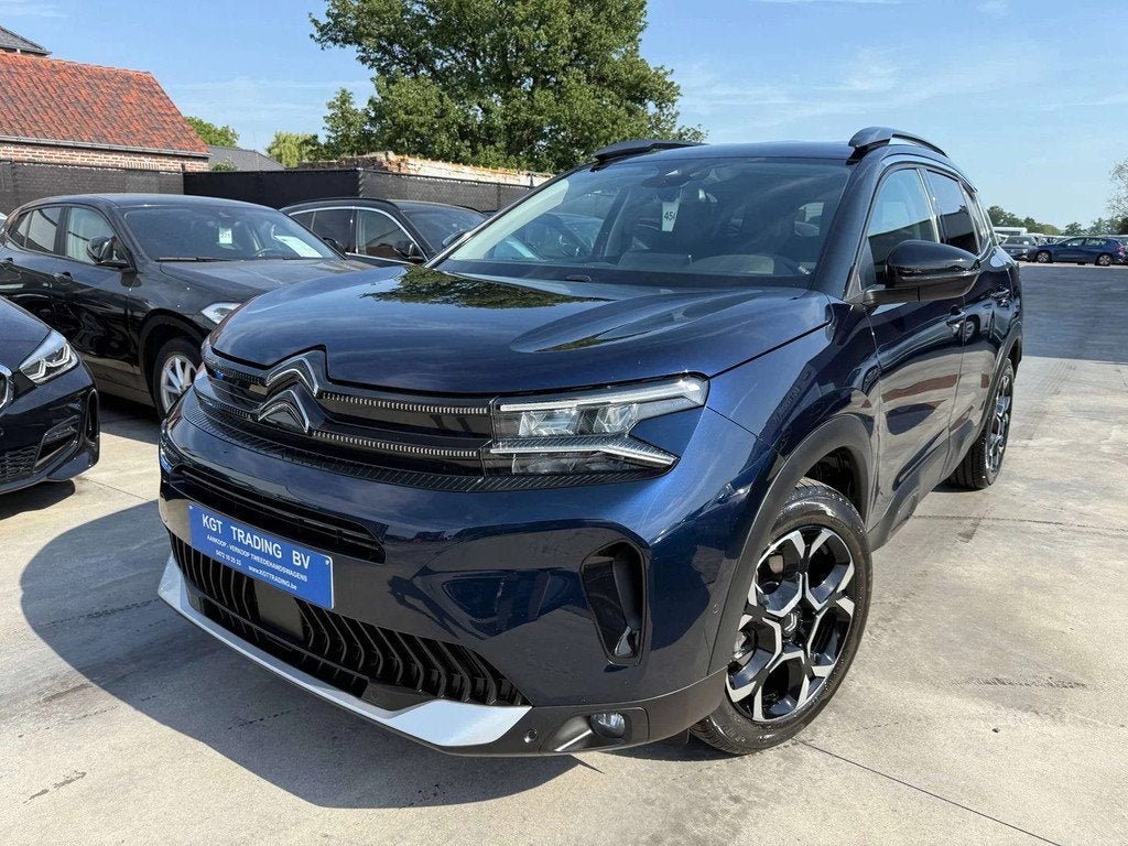Citroën C5 Aircross 1.2i HYBRID 145PK AUTOMAAT DODE HOEK CA, Auto's, Gebruikt, Zwart, 1199 cc, https://public.car-pass.be/vhr/b5cf997a-1978-4cf5-8382-ef1306de4366
