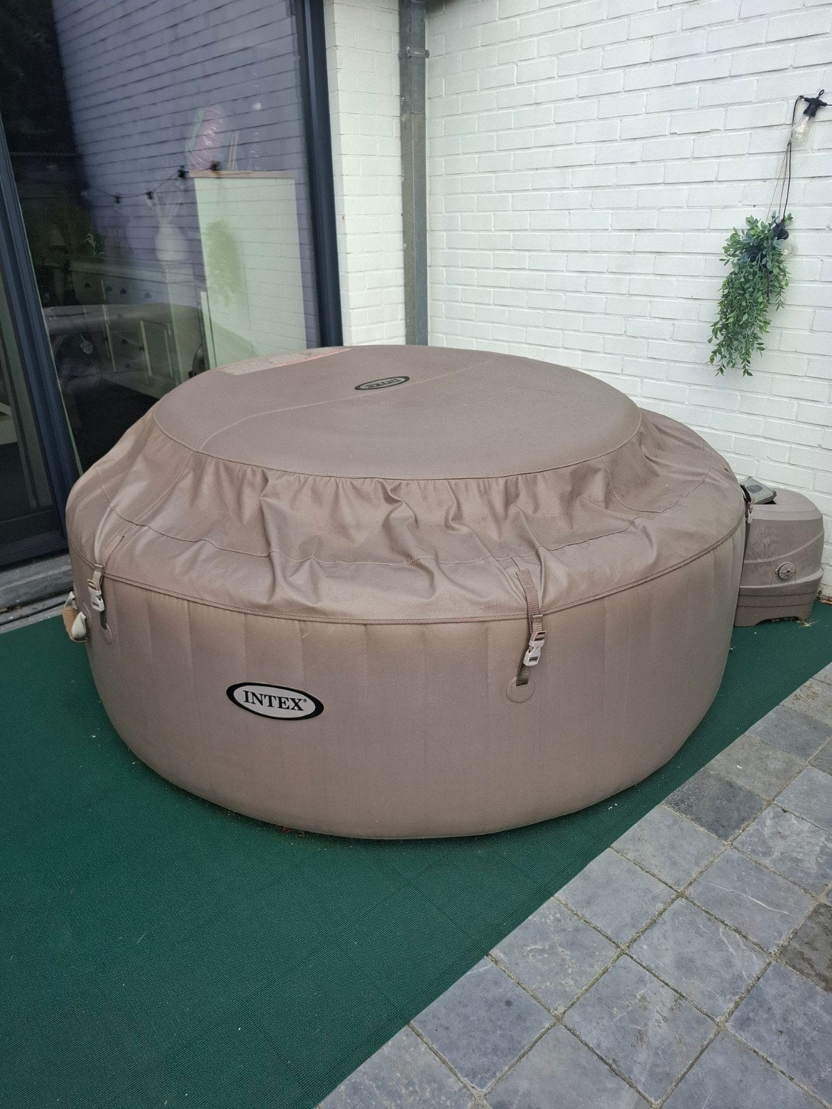 Intex Purespa 4personen, Enlèvement, Utilisé, Couverture, Gonflable