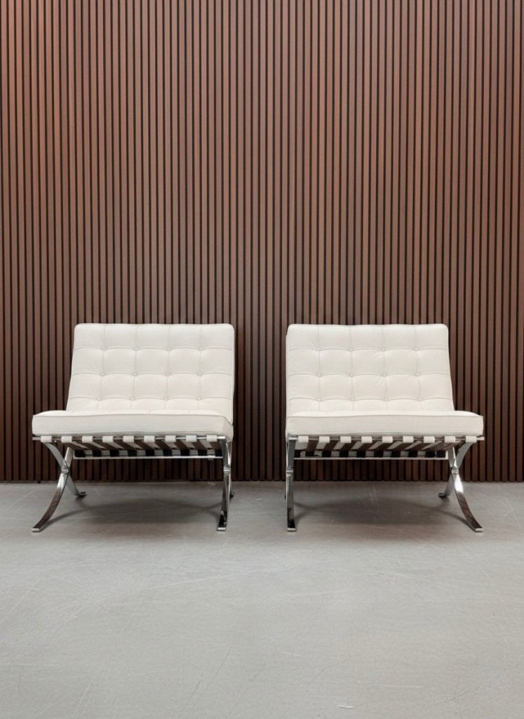 Knoll Barcelona chair - Wit, Enlèvement ou Envoi