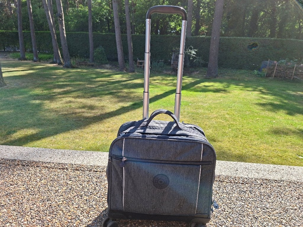 trolley boekentas Kipling (New Storia), Handtassen en Accessoires, Tassen | Schooltassen, Ophalen, Gebruikt, Grijs, Overige typen