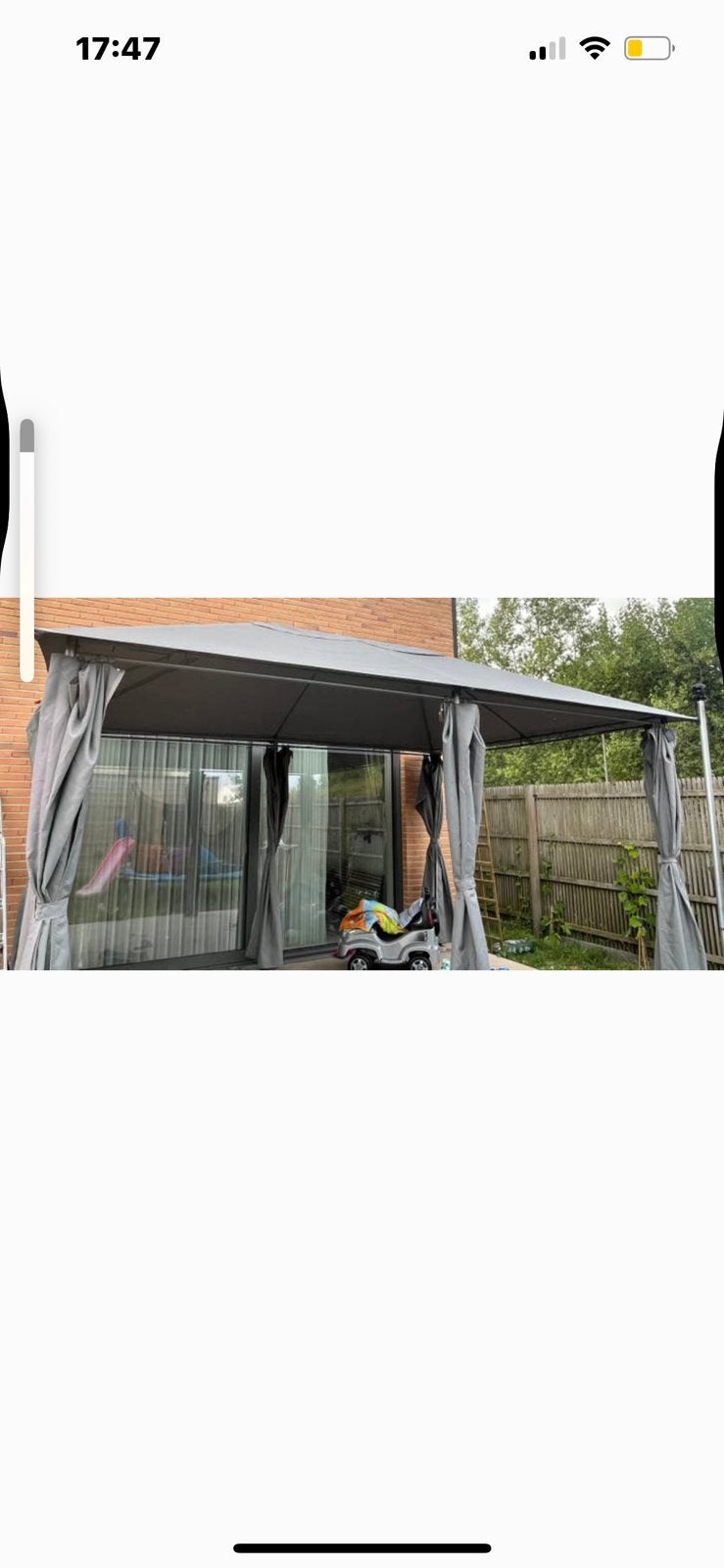 Partytent 4*3, Tuin en Terras, Overkappingen, Ophalen, Zo goed als nieuw