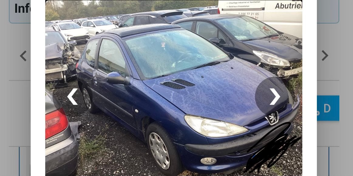 Peugeot 206 beschadigd, Autos, Achat, Toit ouvrant, Automatique, Particulier