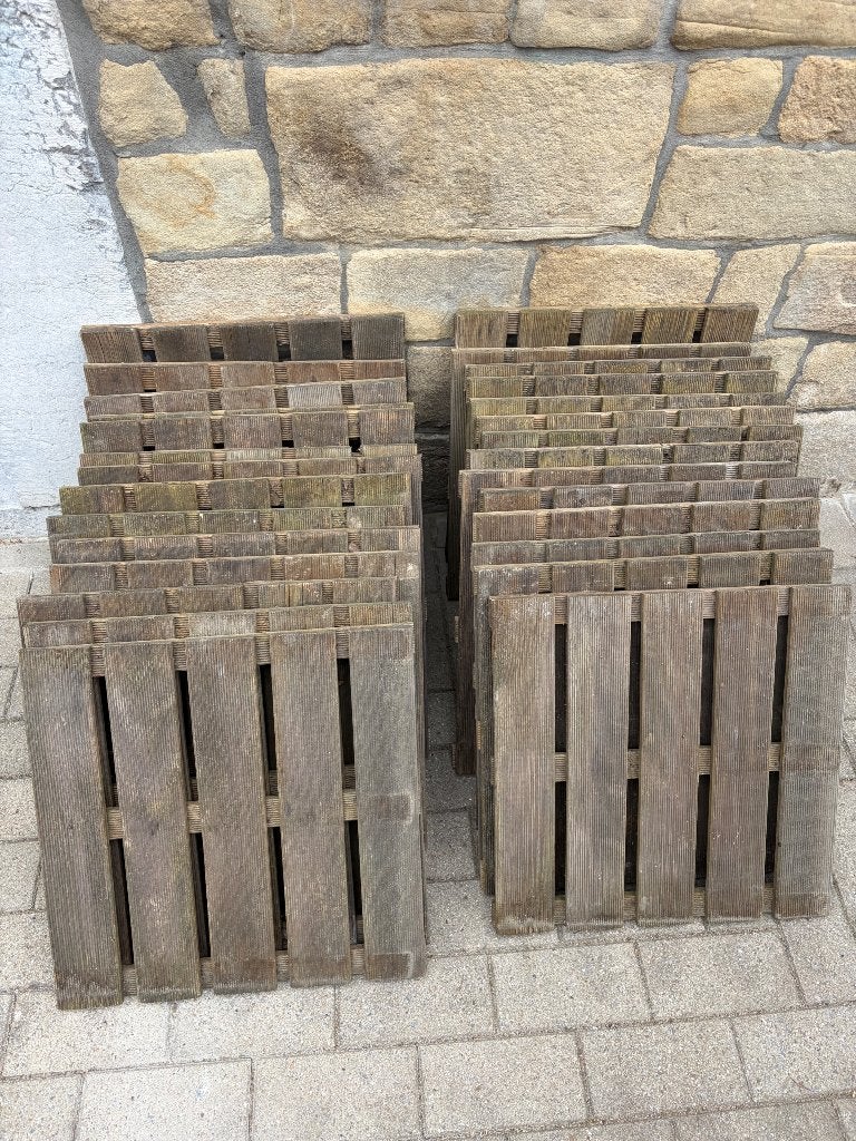 Dalle de terrasse 50x50 cm ( 28 pièces ), Enlèvement, Utilisé