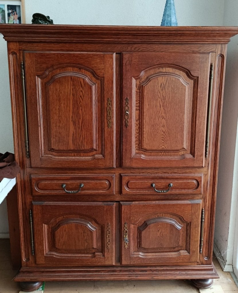 Meuble TV vintage en bois, 25 à 50 cm, Vintage - hout, Comme neuf, 100 à 150 cm