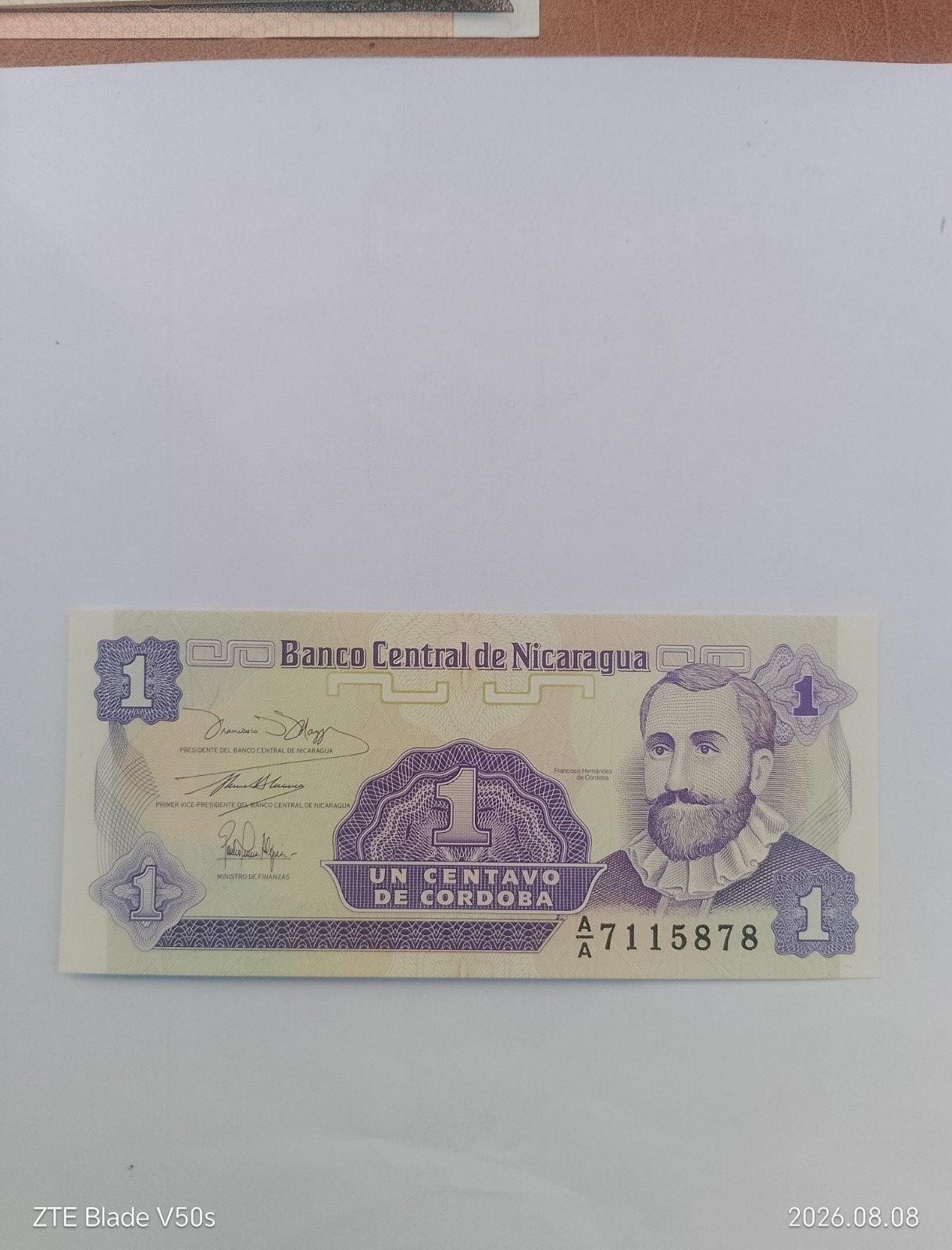 Nicaragua bankbilje "1 centavos*, Postzegels en Munten, Bankbiljetten | Nederland, Ophalen of Verzenden