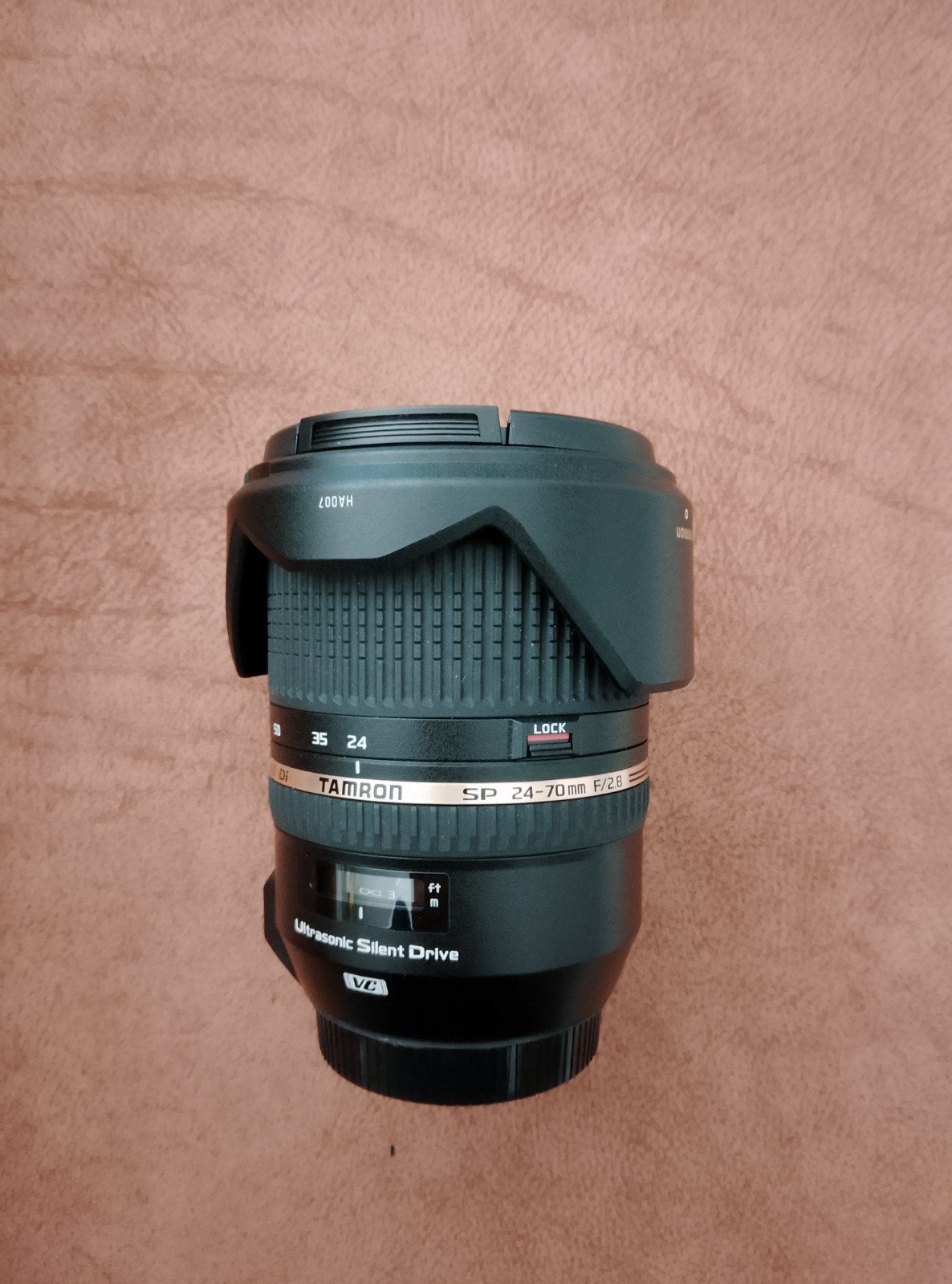 Objectif Tamron-Canon SP 24-70 mm 2.8 Vc, comme neuf, Lentille standard, Comme neuf, Stabilisation d'image, Canon EF
