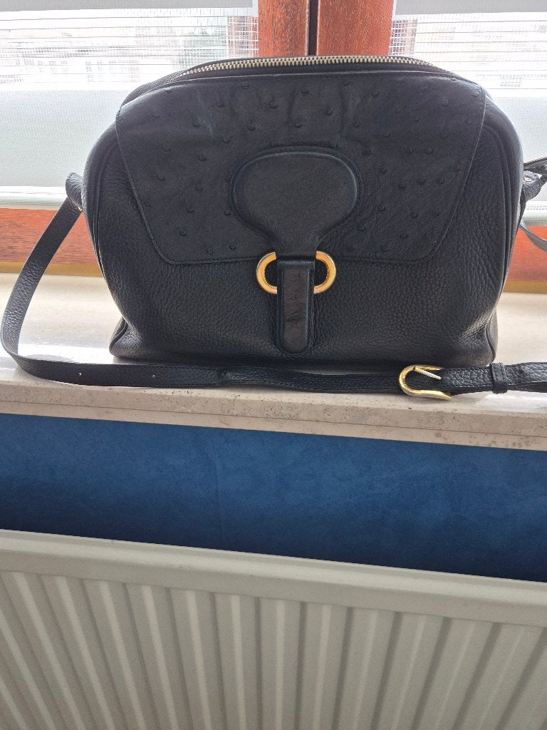DELVAUX, Ophalen, Zwart, Leer