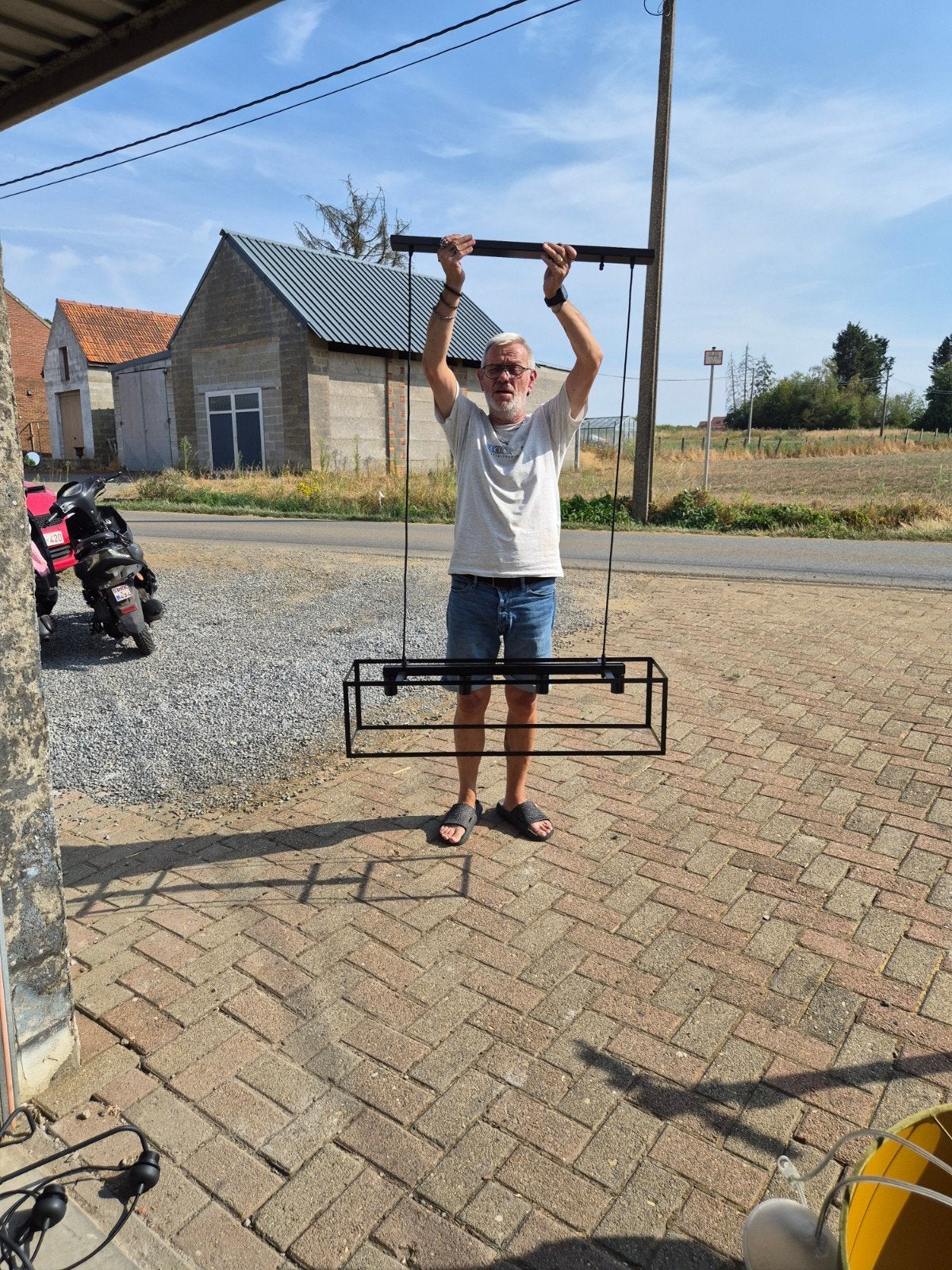 moderne/industriële rechthoekige metalen hanglamp, Contacten en Berichten, Sport en Hobby oproepen