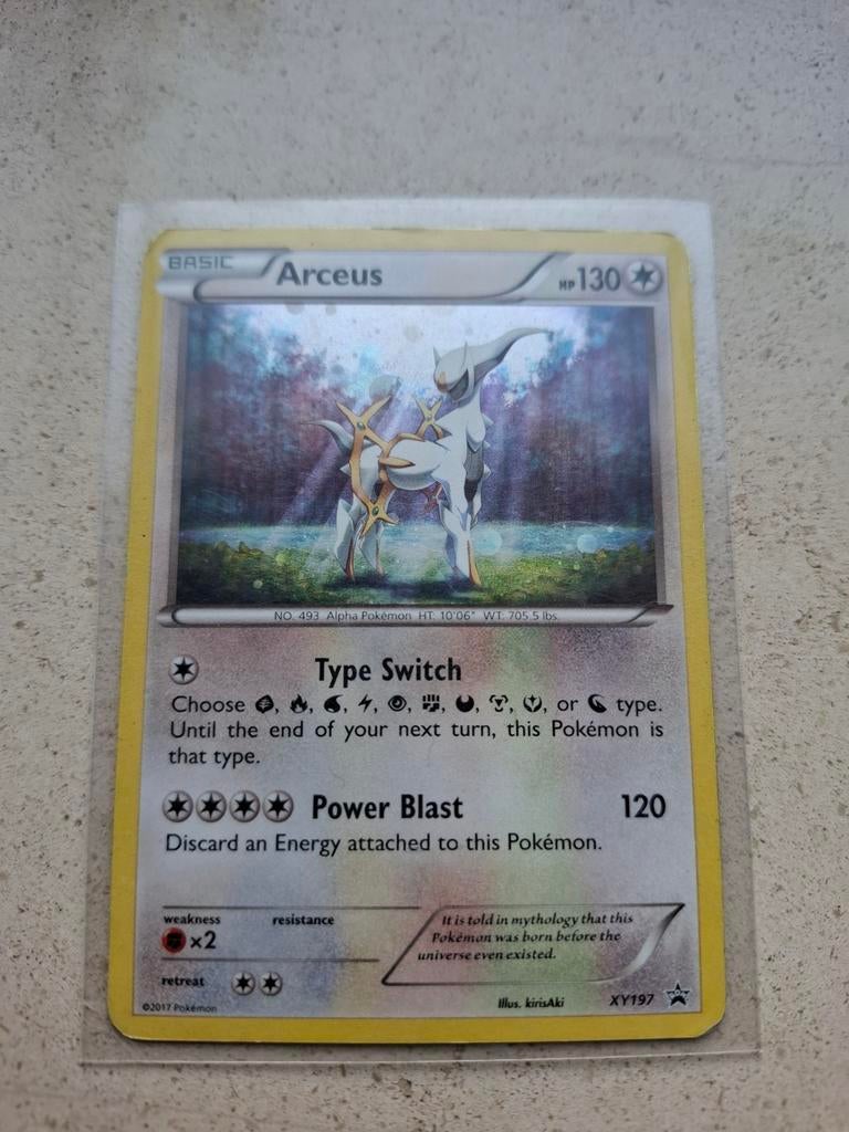 Arceus holo, Ophalen, Gebruikt, Losse kaart, Foil
