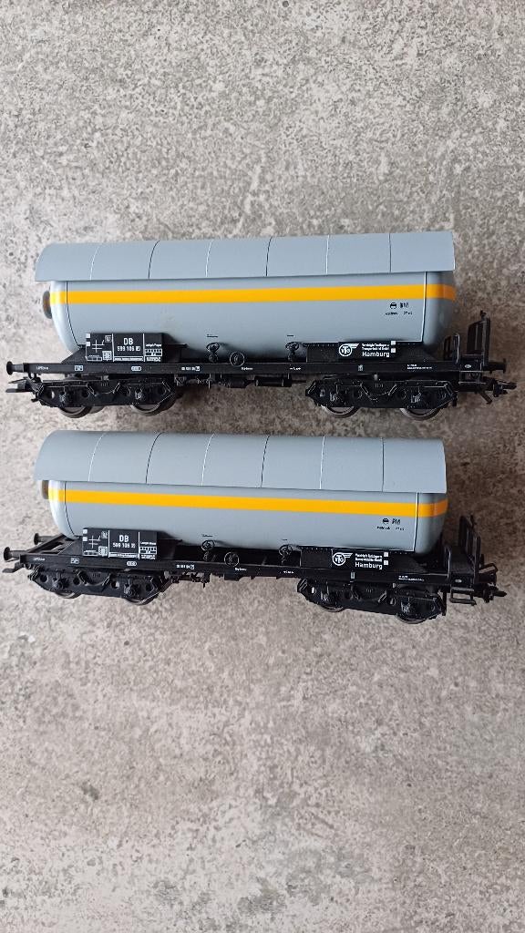 (3H) 2 x wagons-chaudières Trix, voir description, Hobby & Loisirs créatifs, Trains miniatures | HO, Enlèvement ou Envoi, Trix