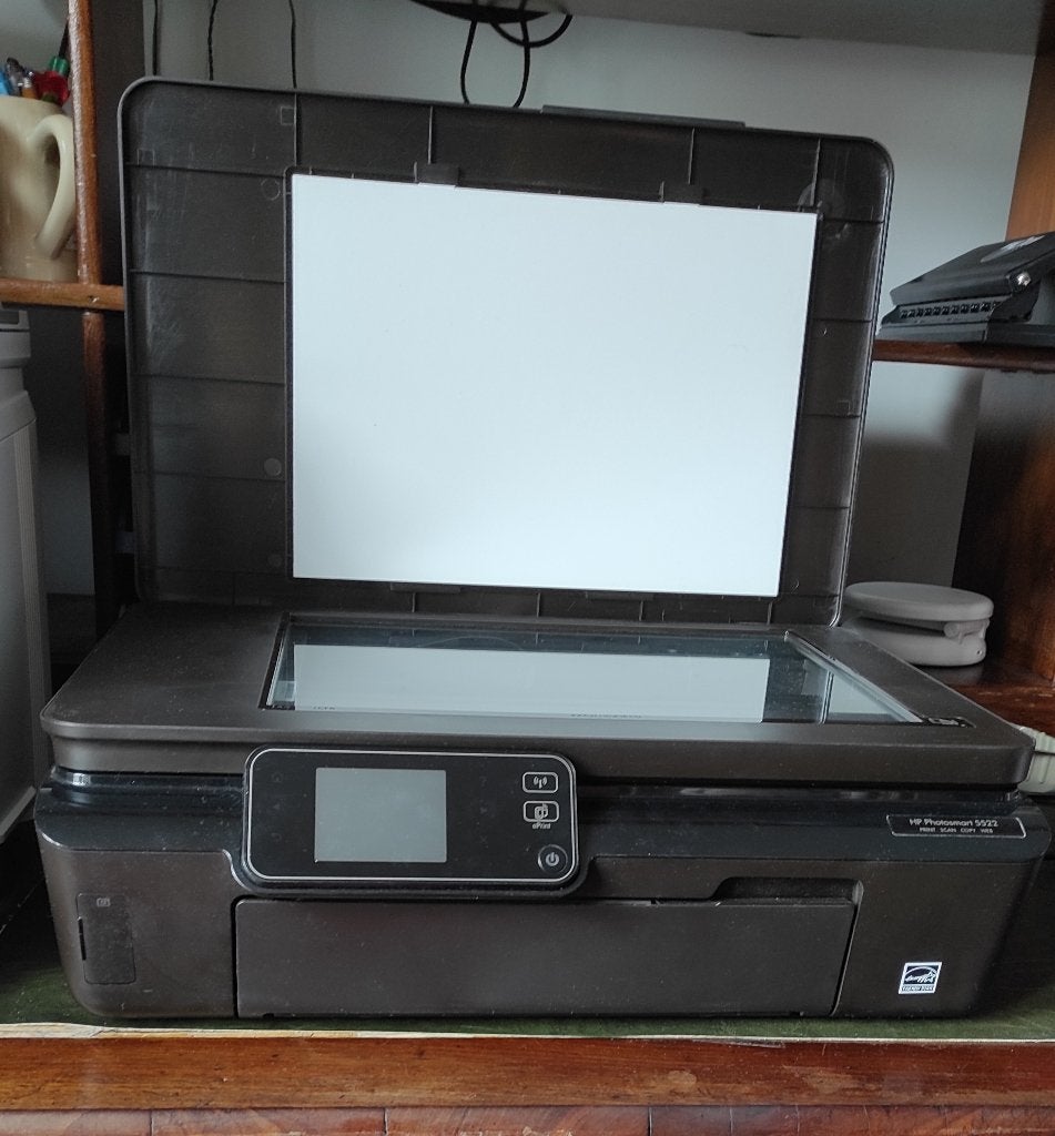 Imprimante e-Tout-en-Un HP Photosmart 5520, Informatique & Logiciels, Wi-Fi intégré, Enlèvement, Imprimante à jet d'encre, Comme neuf