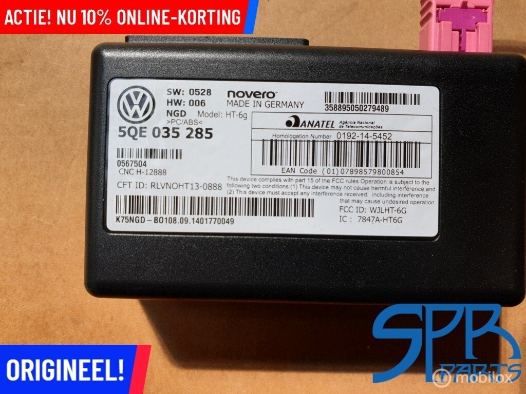 5QE035285 Online Diensten Module Golf 7 VII AUDI A3 8V S3, Gebruikt, Volkswagen, Ophalen of Verzenden, Volkswagen