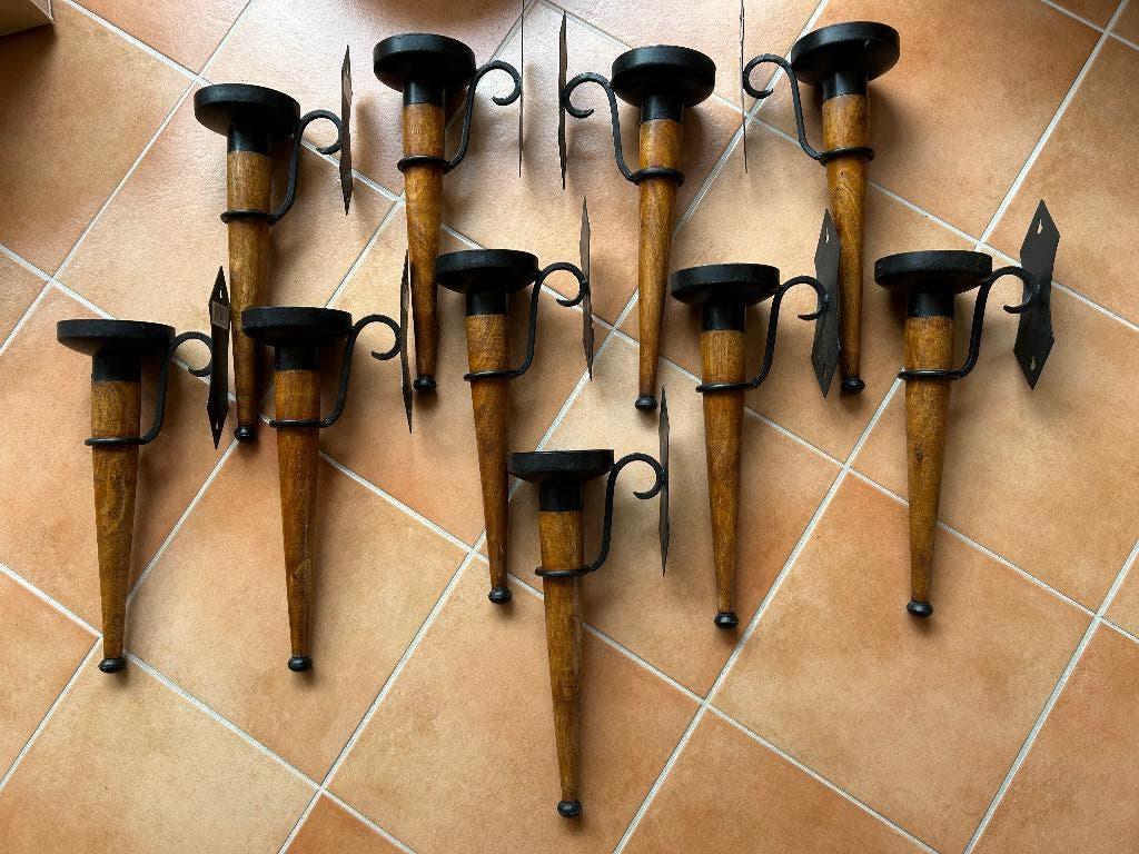 Nostalgische kasteelkandelaars te koop, Ophalen, 25 tot 50 cm, Nieuw, Metaal
