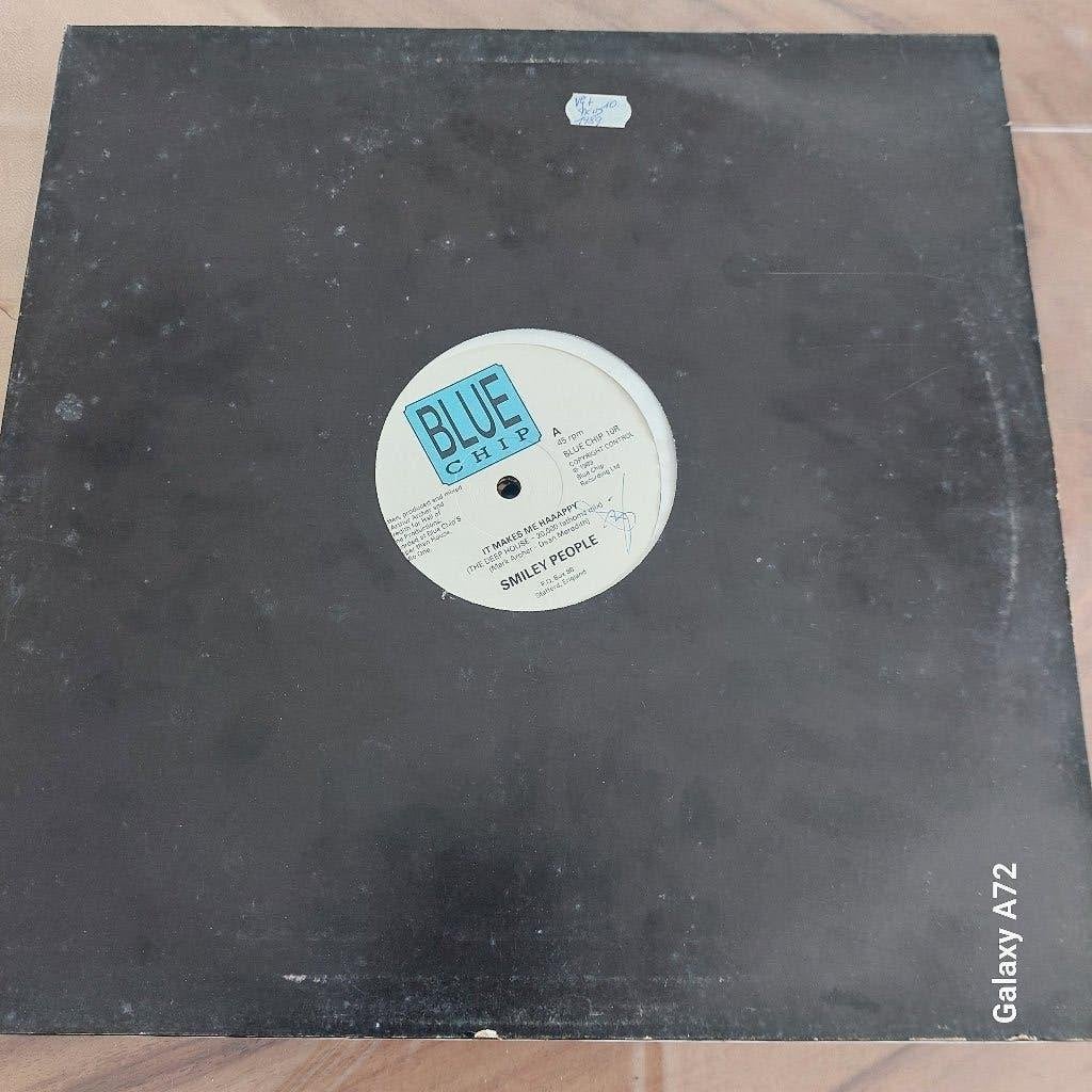 smiley people it makes me haaapy 12 inch maxi, CD & DVD, Vinyles | Dance & House, 12 pouces, House, Enlèvement ou Envoi, Utilisé