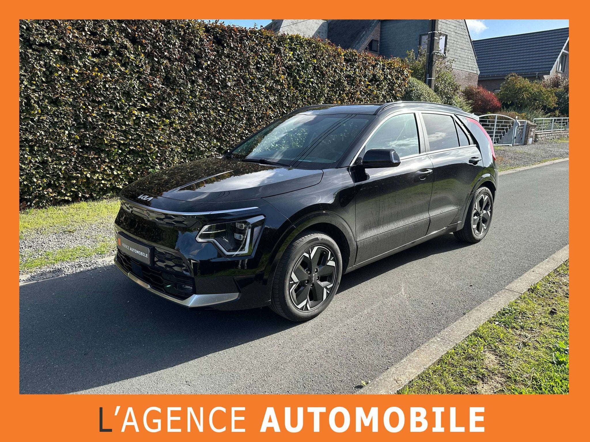 Kia e-Niro EV 150 kW- GARANTIE 12/2030 (bj 2023, automaat), Auto's, Gebruikt, Zwart, Zwart, 5 zetels