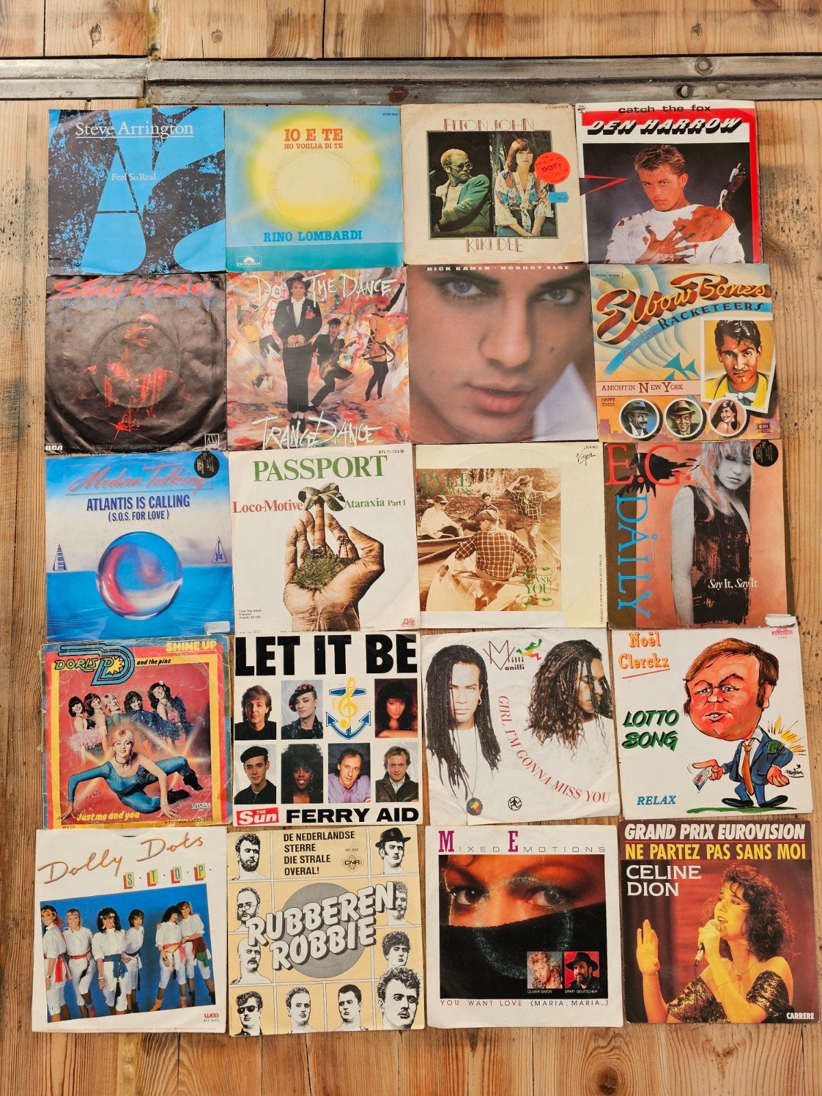 Groot lot vinyl, Ophalen