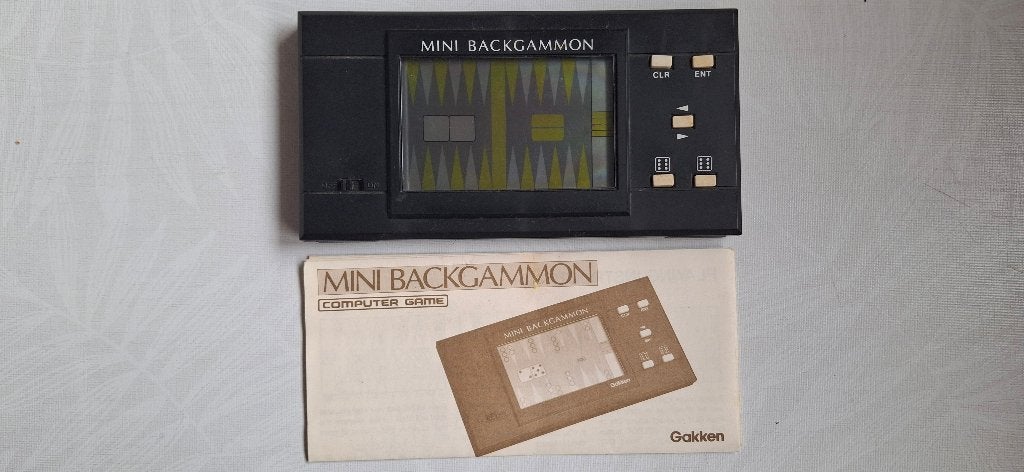 Retro handheld game, Mini Backgammon, Games en Spelcomputers, 2 spelers, Ophalen, Gebruikt, Puzzel en Educatief