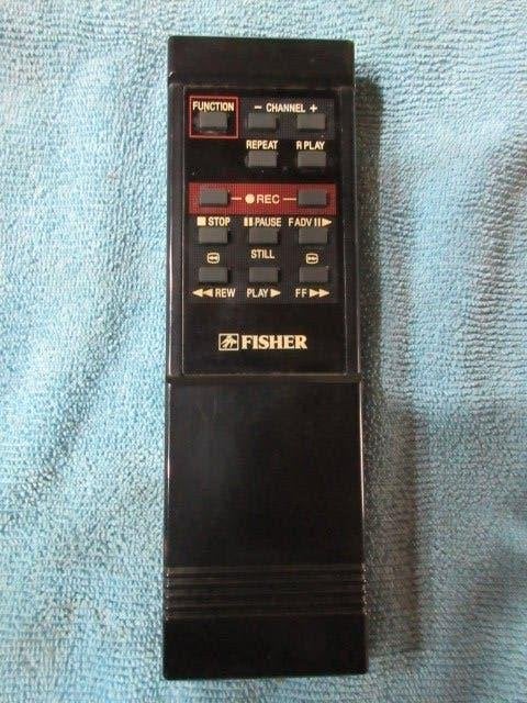 Telecommande VCR Fisher 8CE1R828A, TV, Hi-fi & Vidéo, Télécommandes, Envoi, Utilisé, Originale, VHS