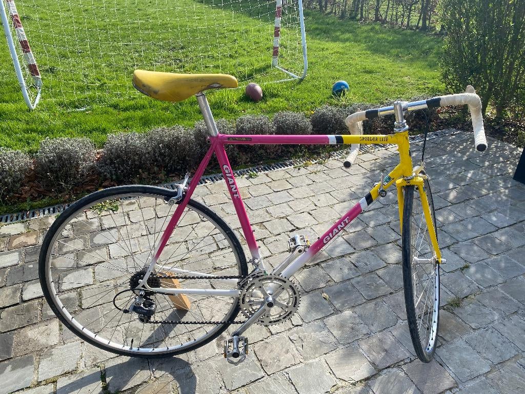Retro koersfiets Giant, 10 à 15 vitesses, Enlèvement ou Envoi, 57 à 61 cm, Utilisé