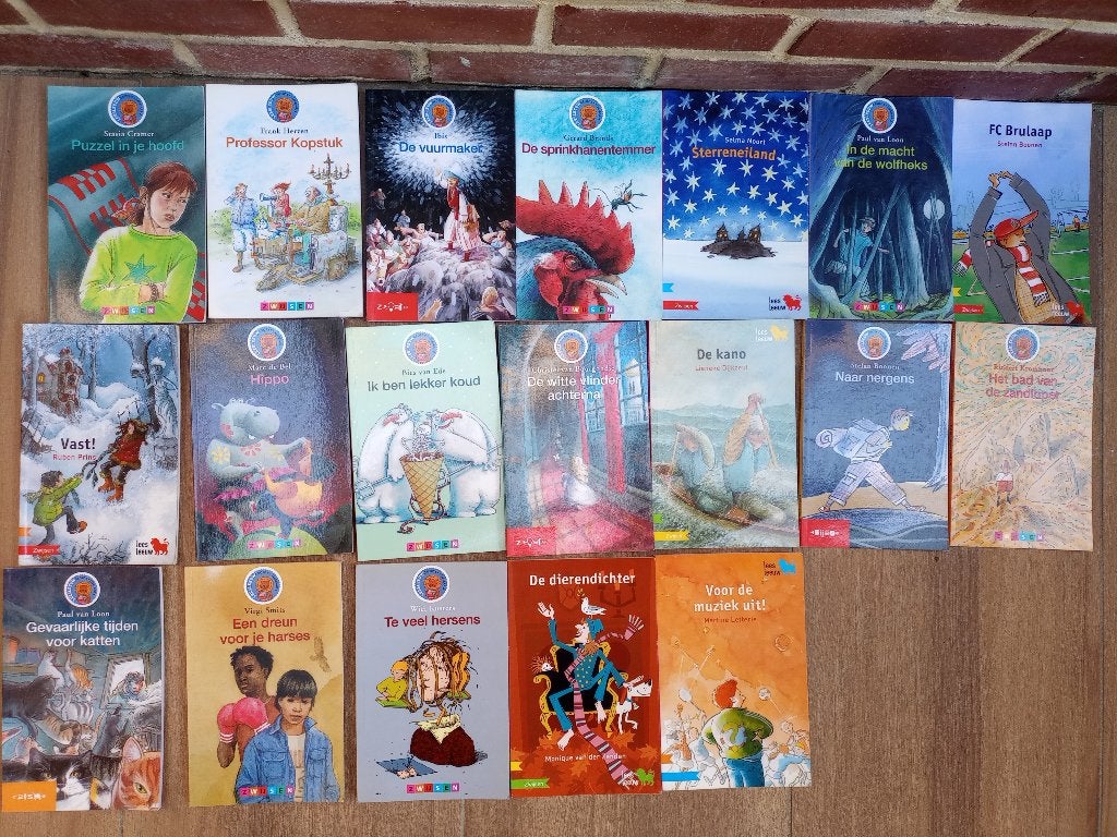 19 LEESLEEUWBOEKJES VOOR HET VIERDE LEERJAAR in prima staat, Boeken, Ophalen of Verzenden, Zo goed als nieuw, Fictie algemeen