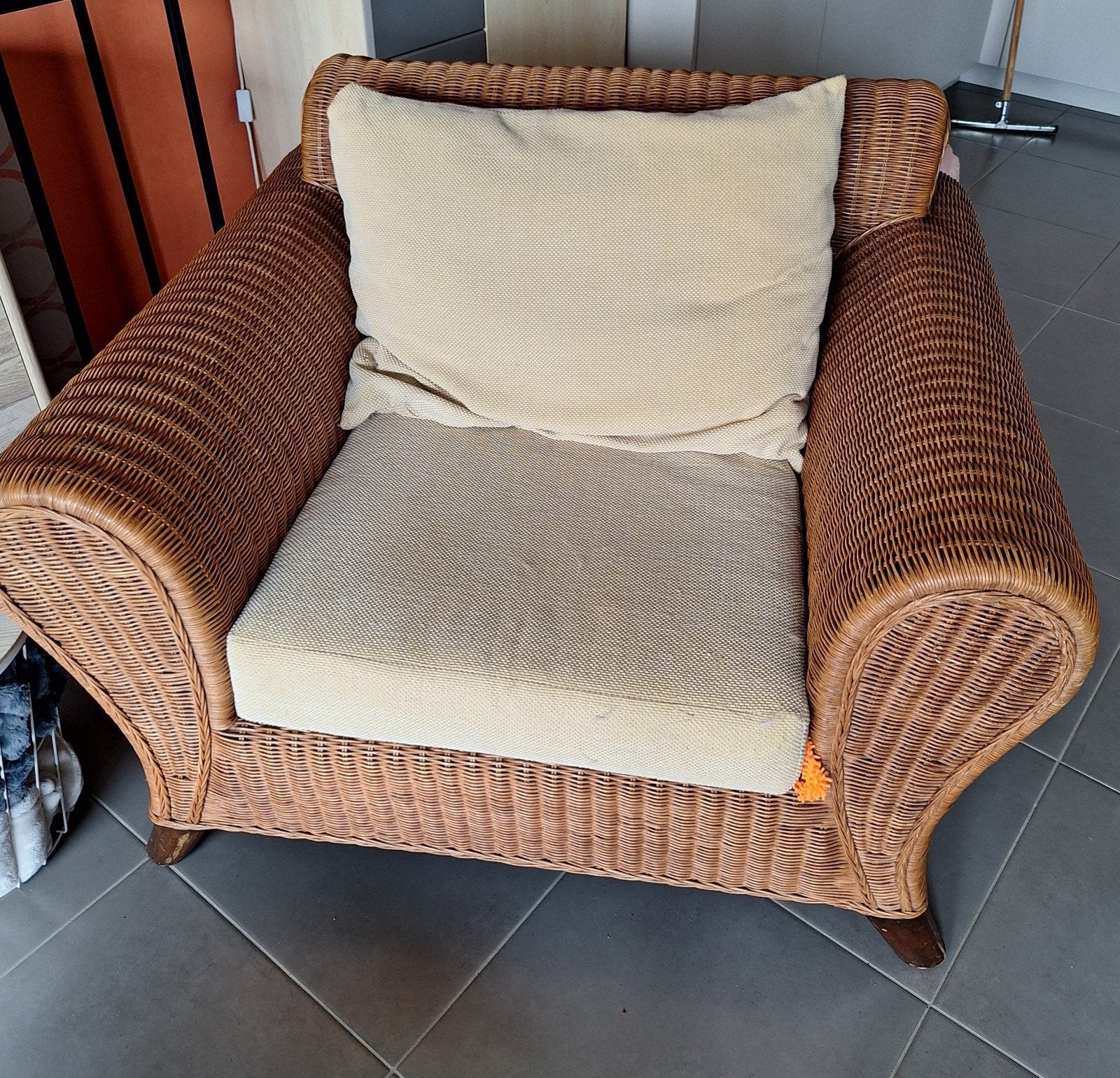 Mooie Vintage Rotan zetel, Ophalen