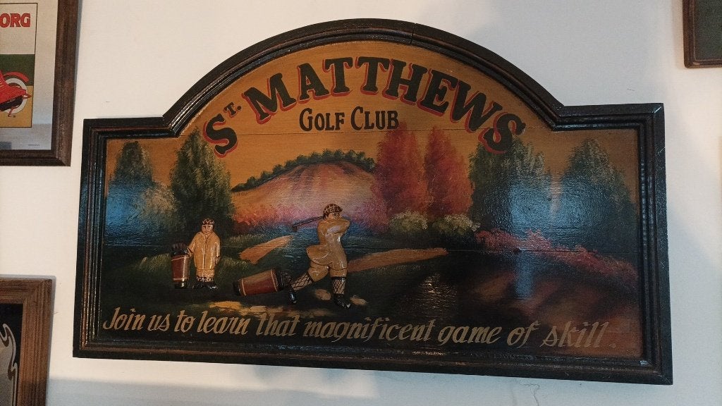 Cadre relief bois country corner golf club st Matthews, Enlèvement