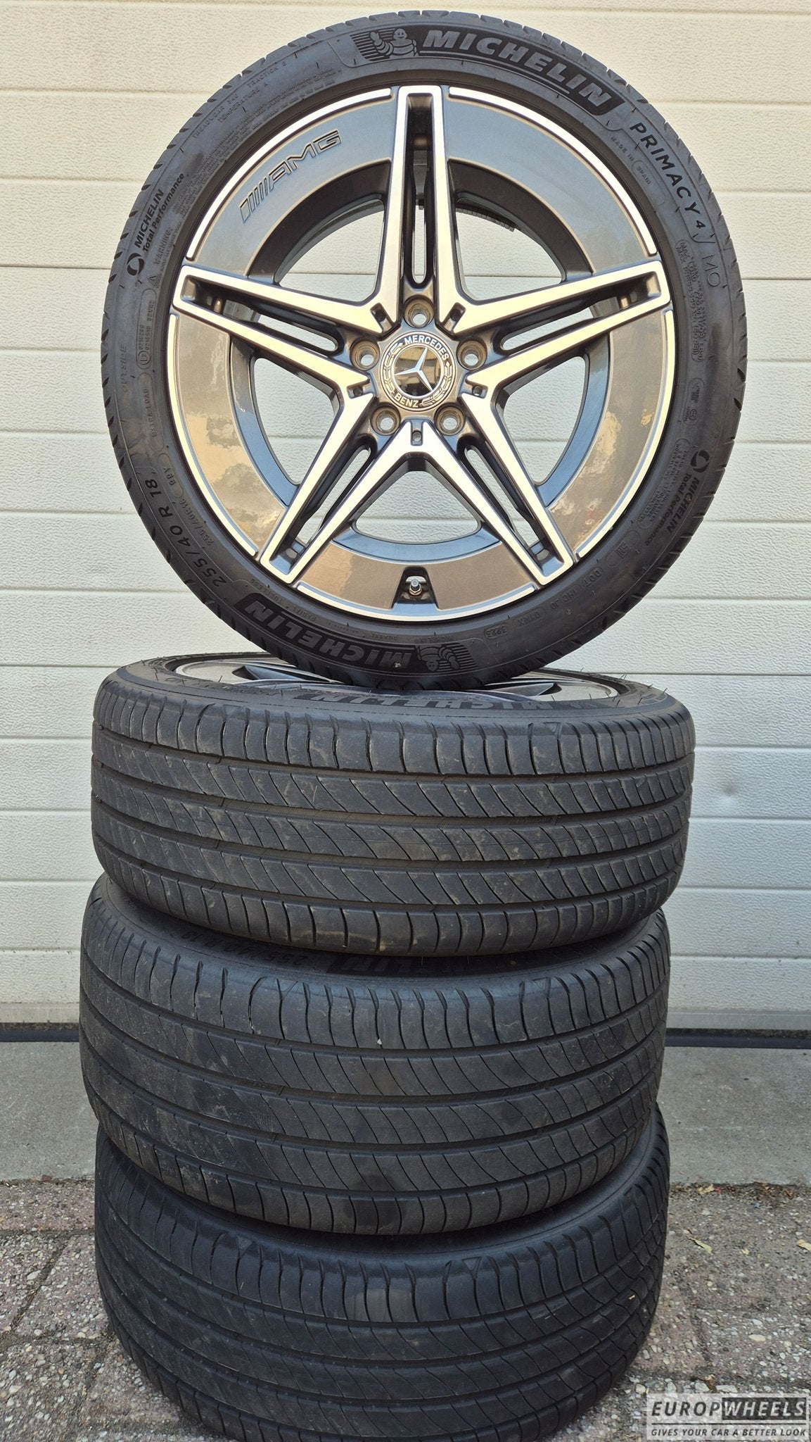 18 inch Mercedes W206 AMG breedset velgen zomerbanden NIEUW, Autos : Pièces & Accessoires, Pneus & Jantes, Pneus et Jantes, Pneus été