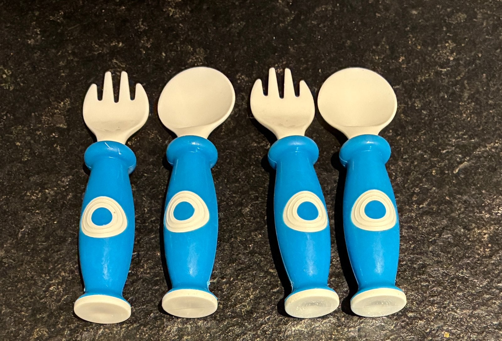 Kinderbestek set, Huis en Inrichting, Keuken | Bestek, Ophalen, Kunststof, Gebruikt, Kinderbestek