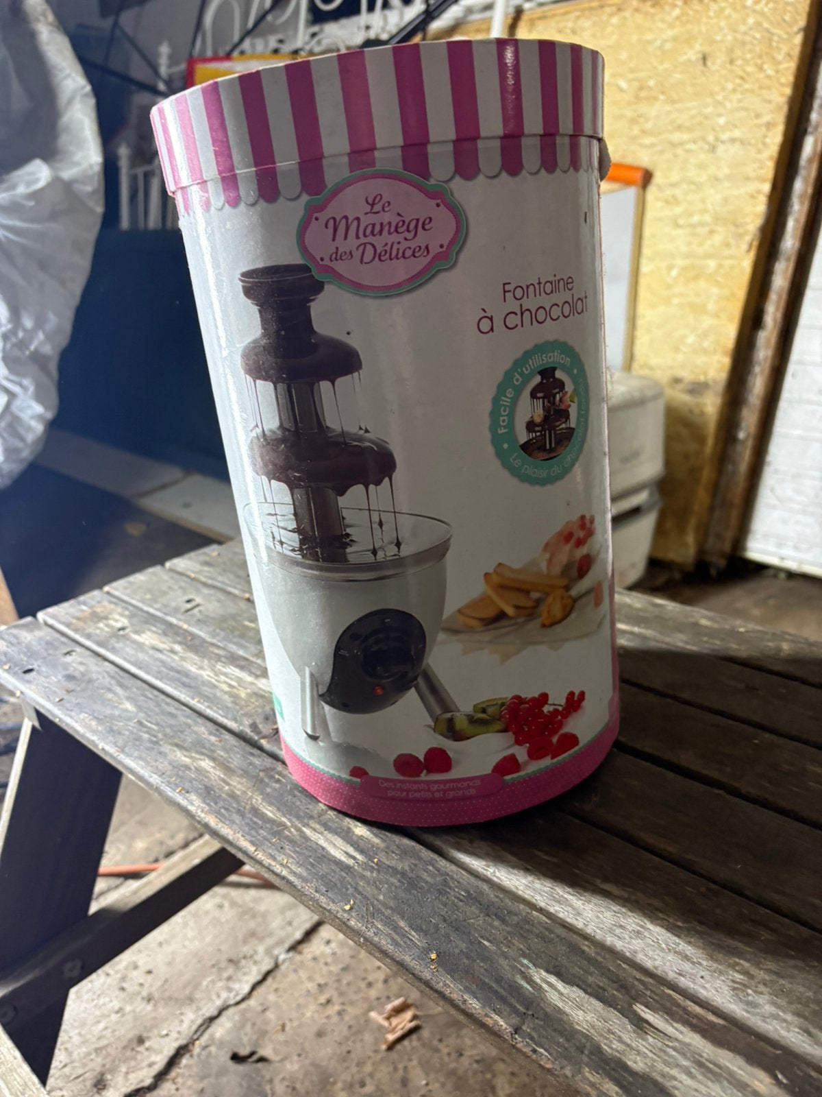 Chocolade fontein, Ophalen, Zo goed als nieuw
