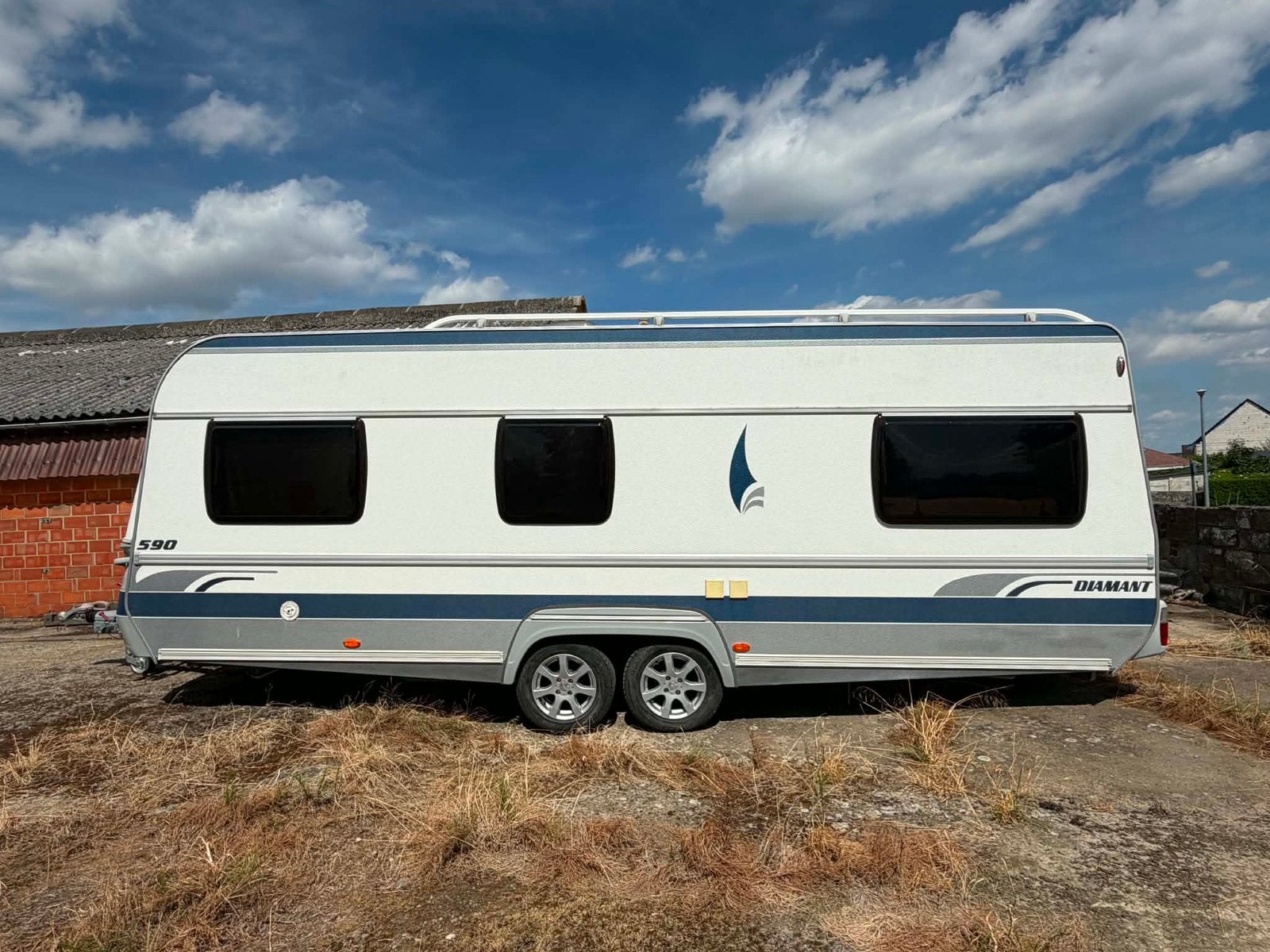 Caravan Fendt 590 Diamant dubbele as, Airco, Dwarsbed, Particulier, Fendt